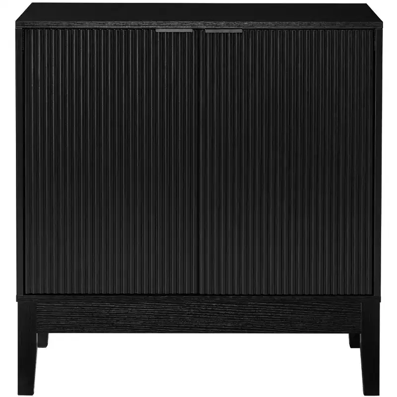 Best Choice Products 2-Door Reeded Storage Cabinet w/ Soft-Close Doors, Multipurpose Accent Furniture