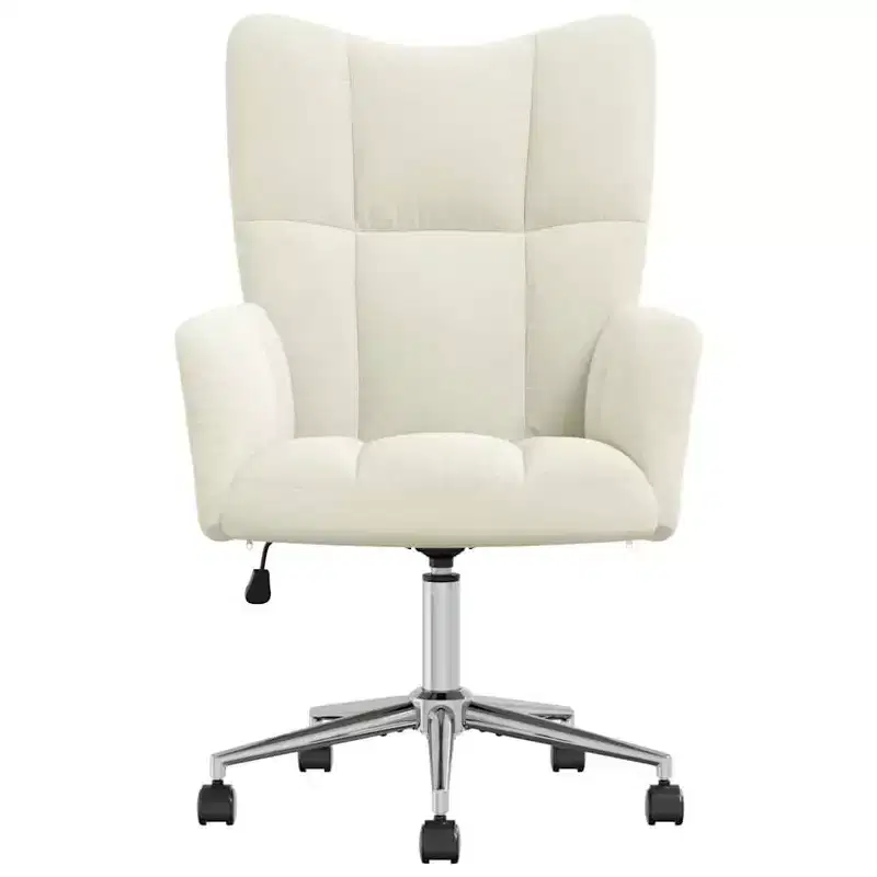 Relaxing Chair Light Gray Velvet