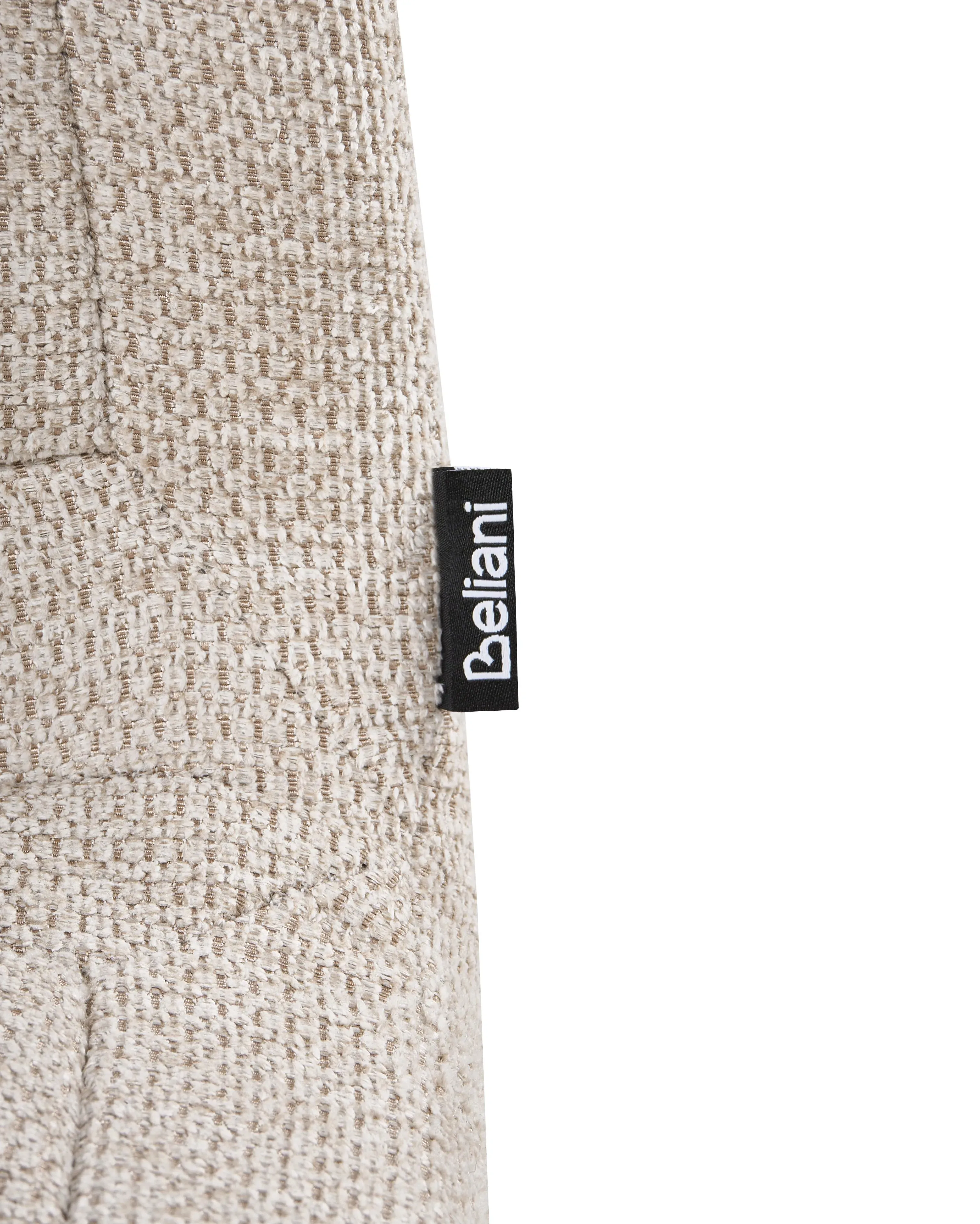 Set di 2 sedie da pranzo Tessuto Beige chiaro con braccioli