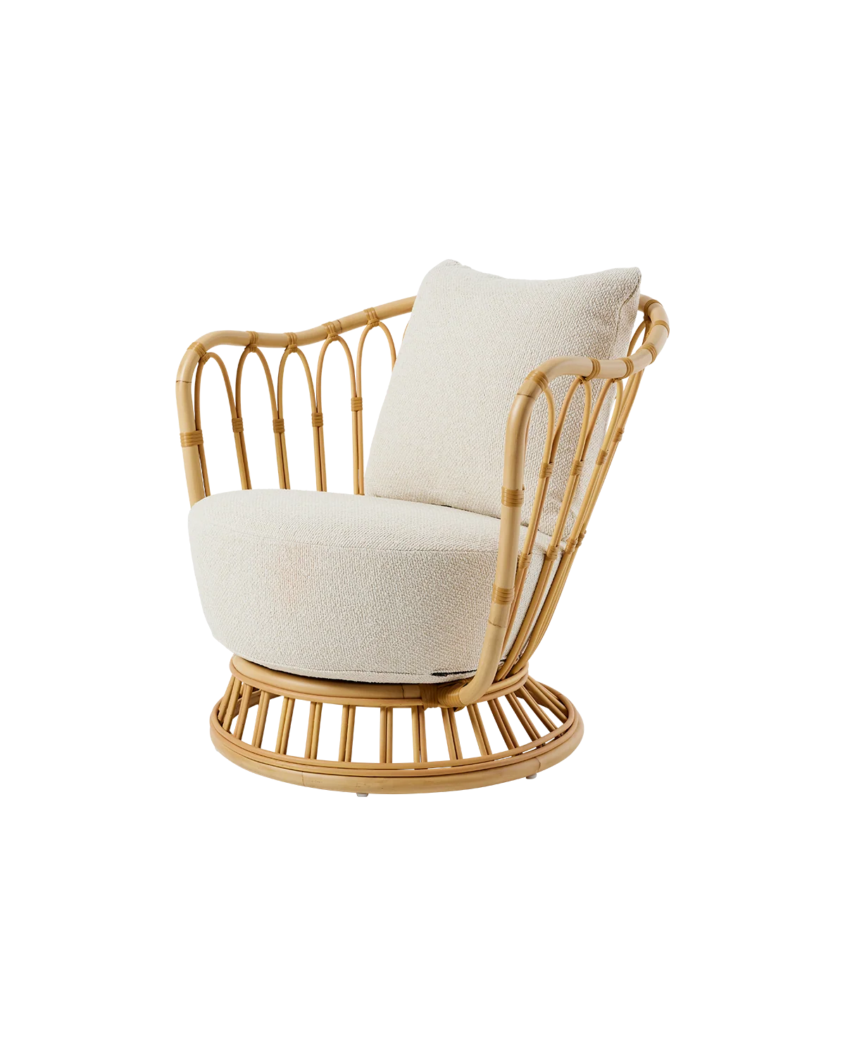 Modern Cream Outdoor Fabric Lounge Chair with Aluminum Frame for Terrace or Garden