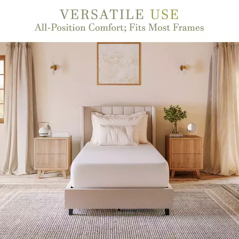 Merrick Lane Memory Foam Mattress in a Box with 4 Layers, Green Tea-Infused Foam, Air Circulation Foam, Cooling Gel, CertiPUR-US Certified Foam