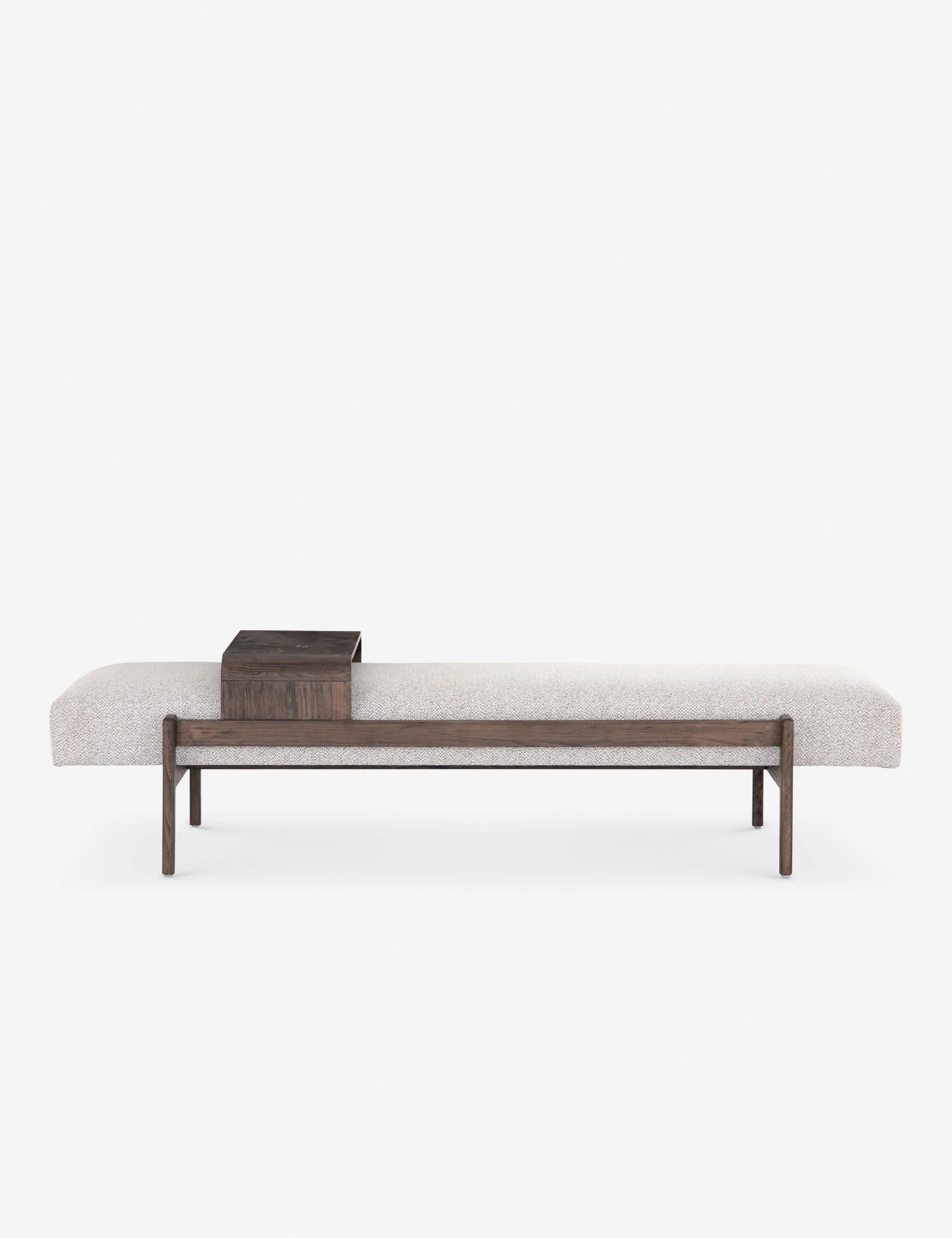 Bench Distinctly modern with a sculptural look, this wooden bench is the perfect artful sment piece for your entryway, living room, or bedroom.
