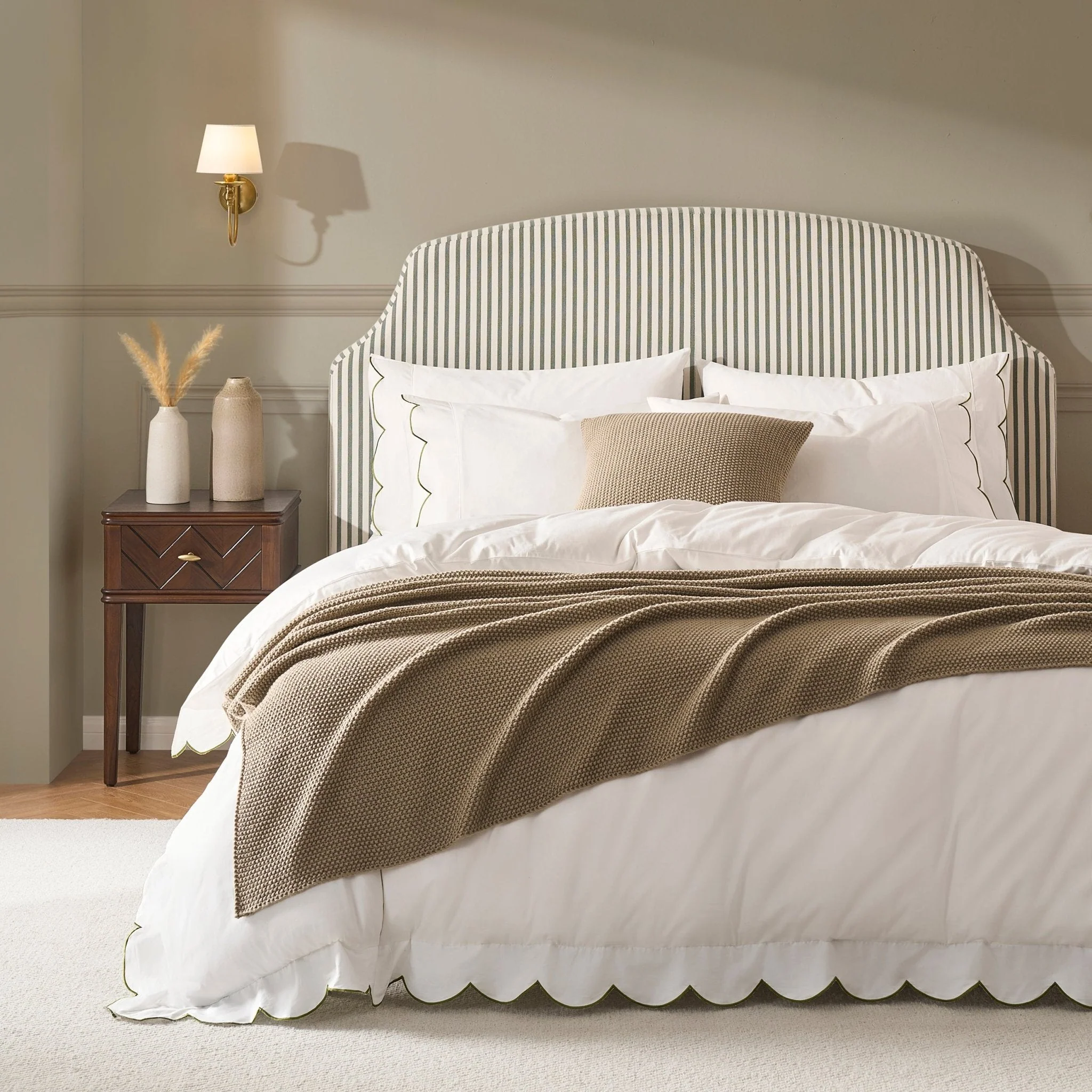 Bed - Sage Stripe