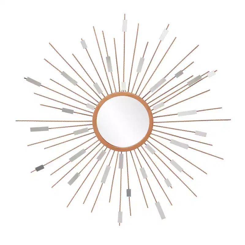 Ardreva Starburst Mirrored Wall Sculpture - Gold - SEI