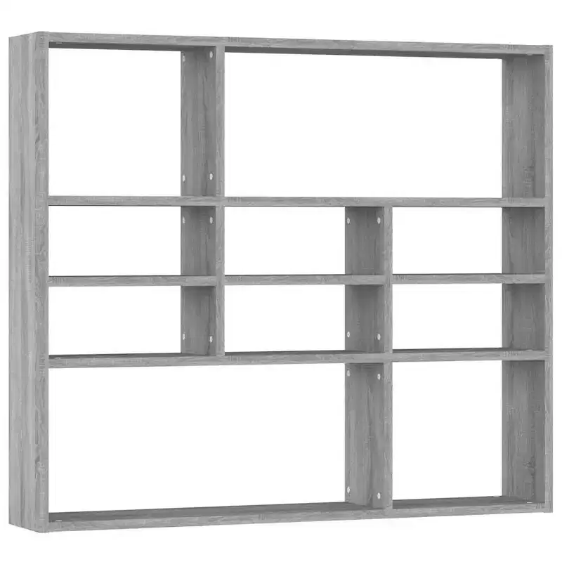 vidaXL Wall Shelf Concrete Grey Engineered Wood Medium Wall Mounted