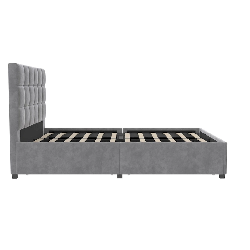 CosmoLiving Serena Upholstered Bed with Drawers