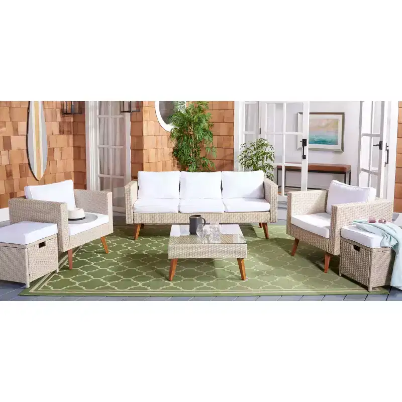 Presla 6 Piece Living Set - Indoor/Outdoor - PAT7715 - Safavieh