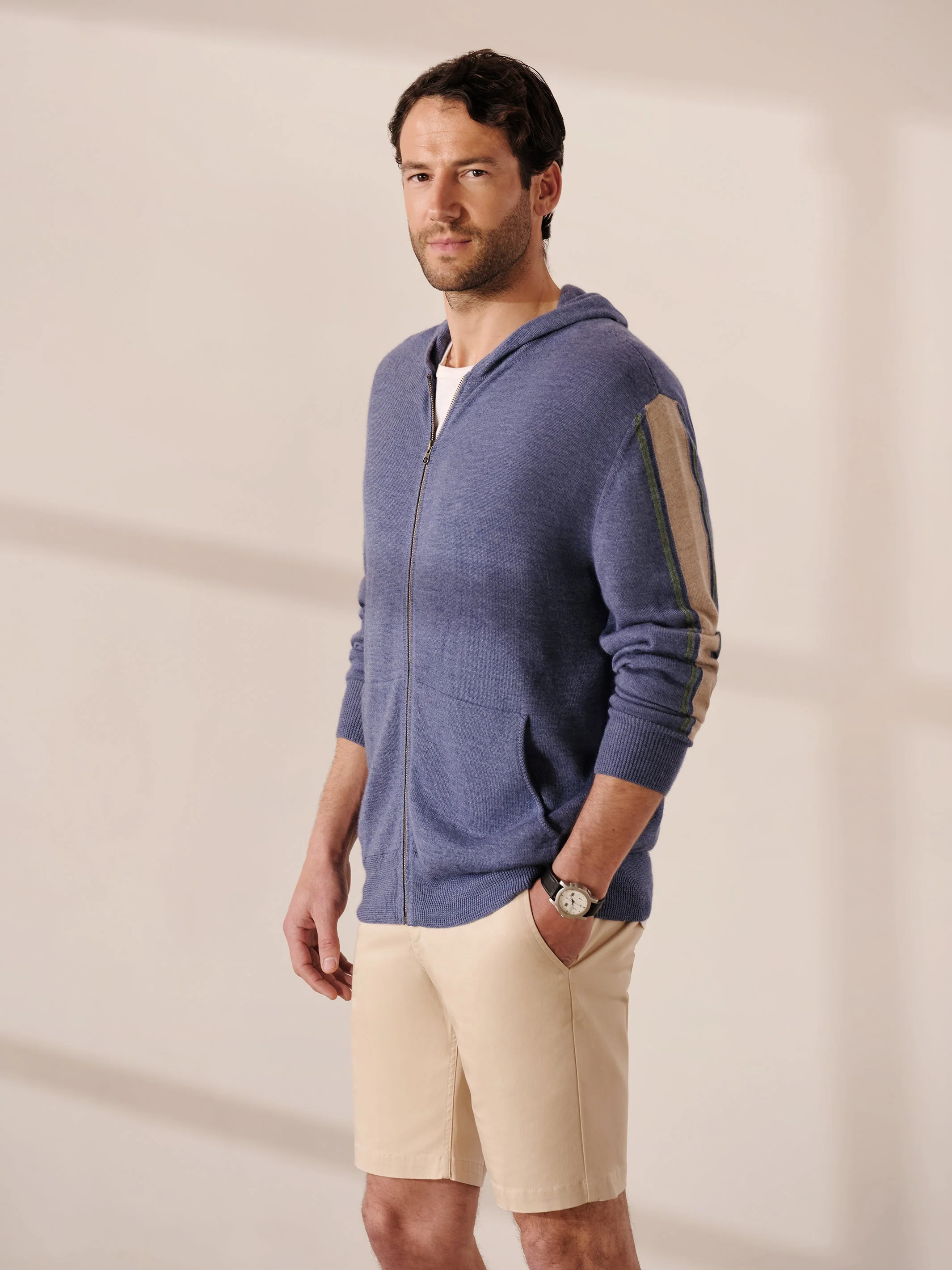 Cashmere Stripe Hoodie