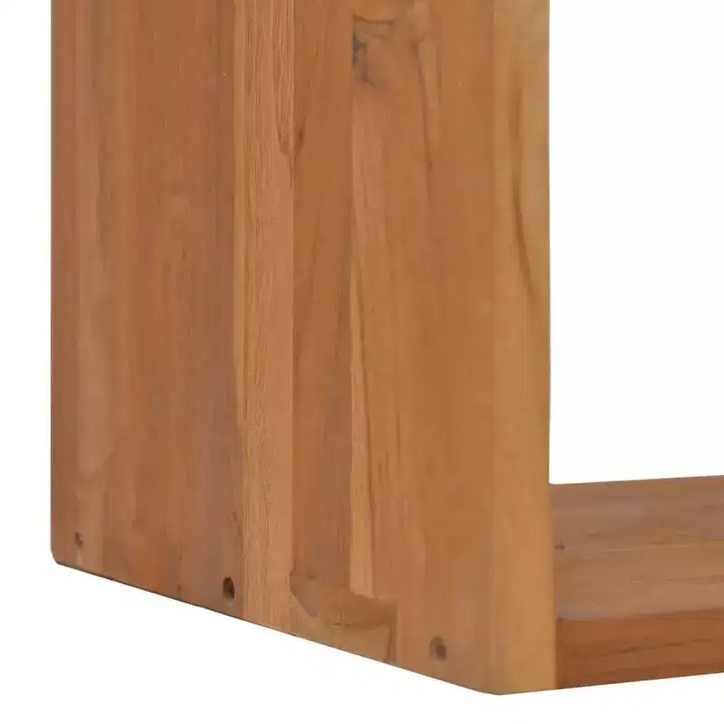 Bedside Cabinet Warm Natural Wood Solid Teak Wood Bedside Cabinet