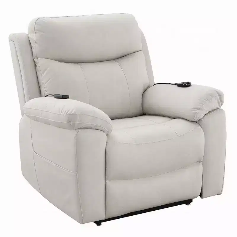Royal Hampton Power Motion Lift and Recliner Chair with Heated Massage, Ivory