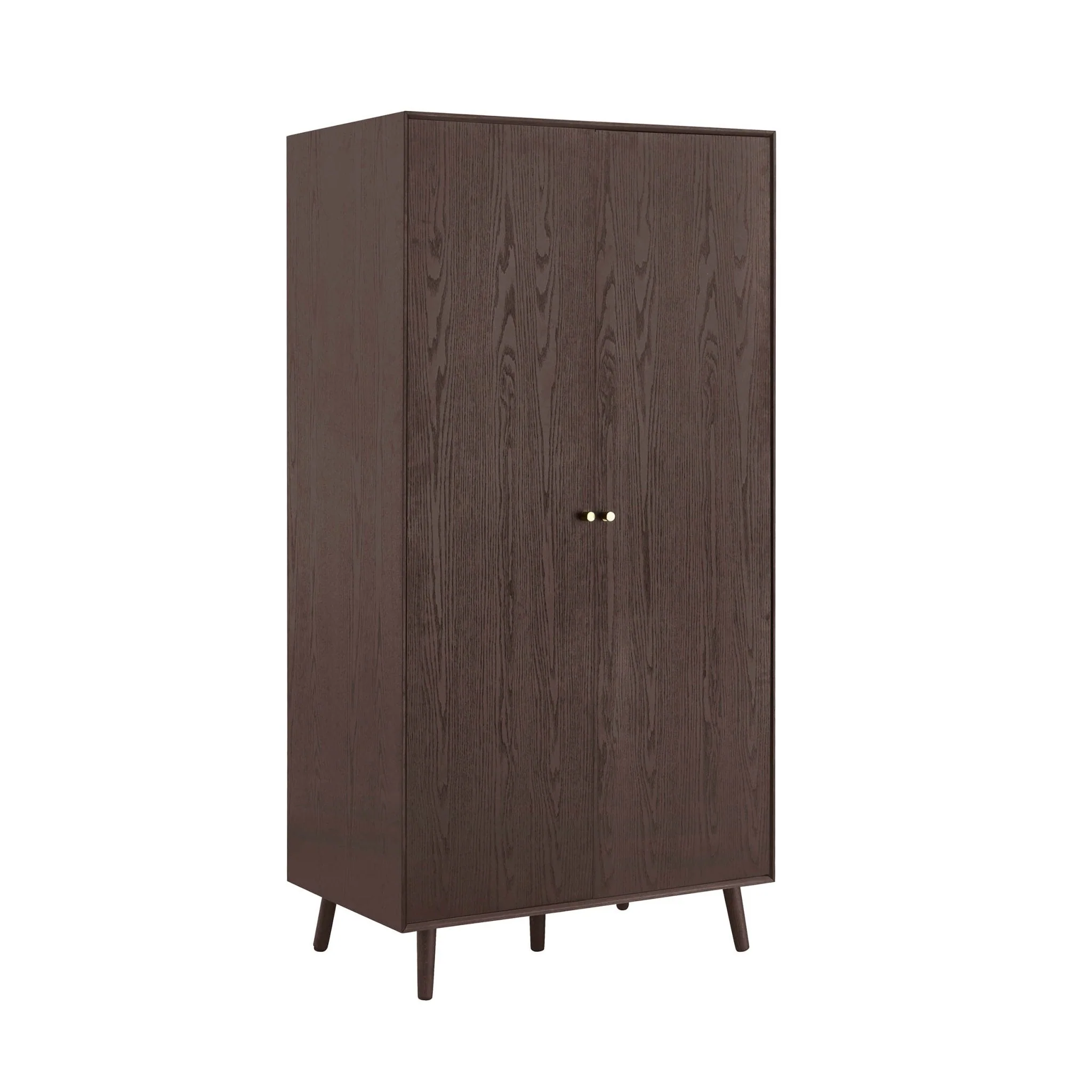Oak 2 Door Wardrobe - Walnut