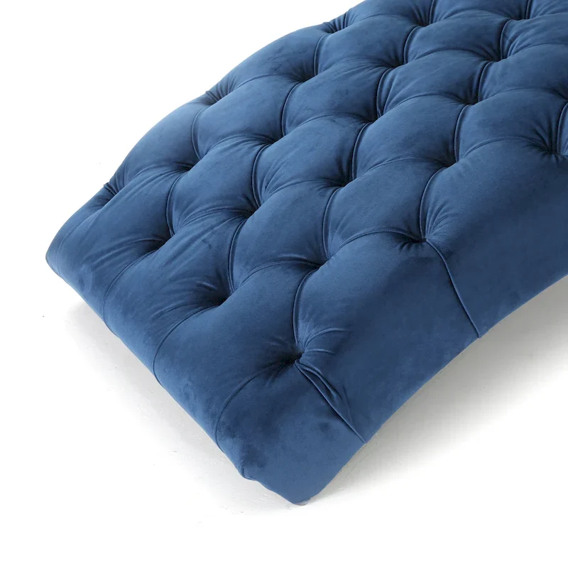 Garret Tufted Velvet Chaise Lounge by Christopher Knight Home