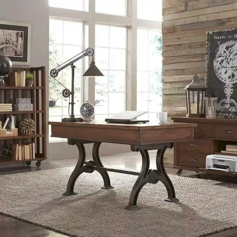 Cobblestone Brown Writing Desk