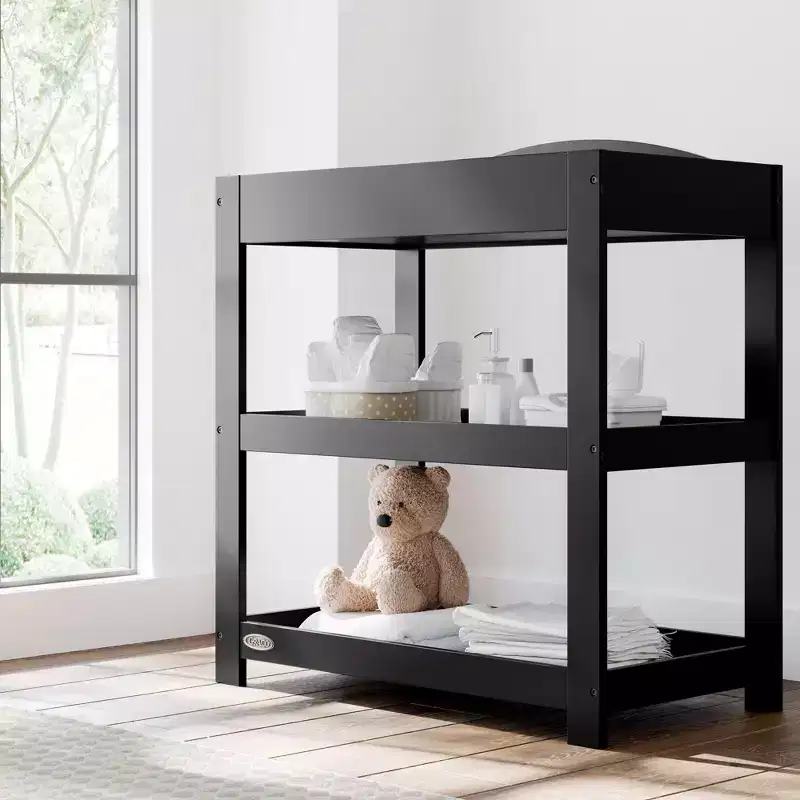 Customizable Changing Table with Water-Resistant Changing Pad