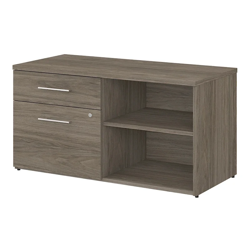 Low Storage Cabinet with File Drawer