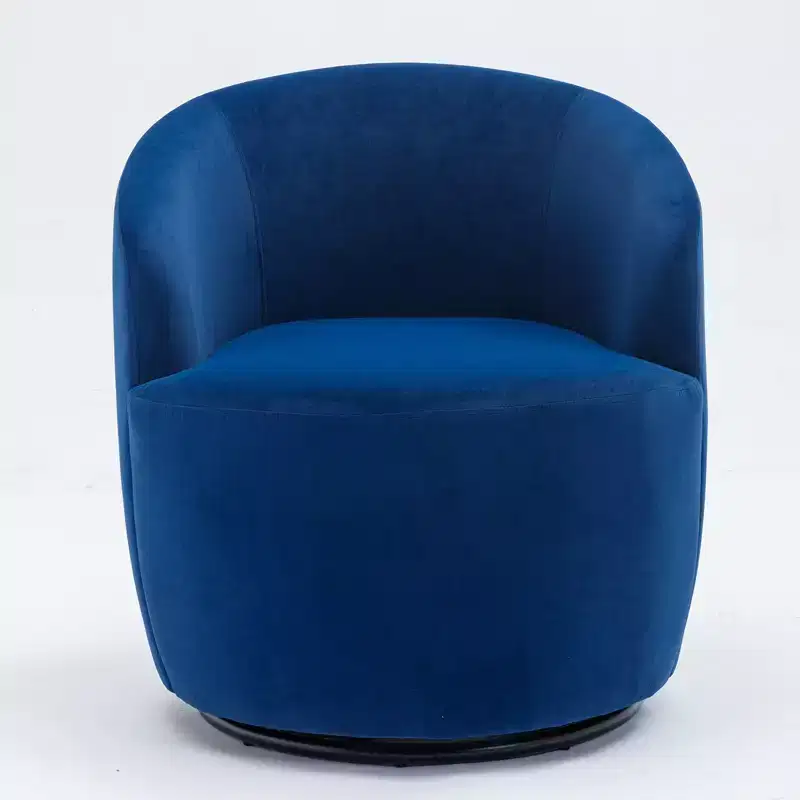 Fabric Swivel Accent Armchair Barrel Chair