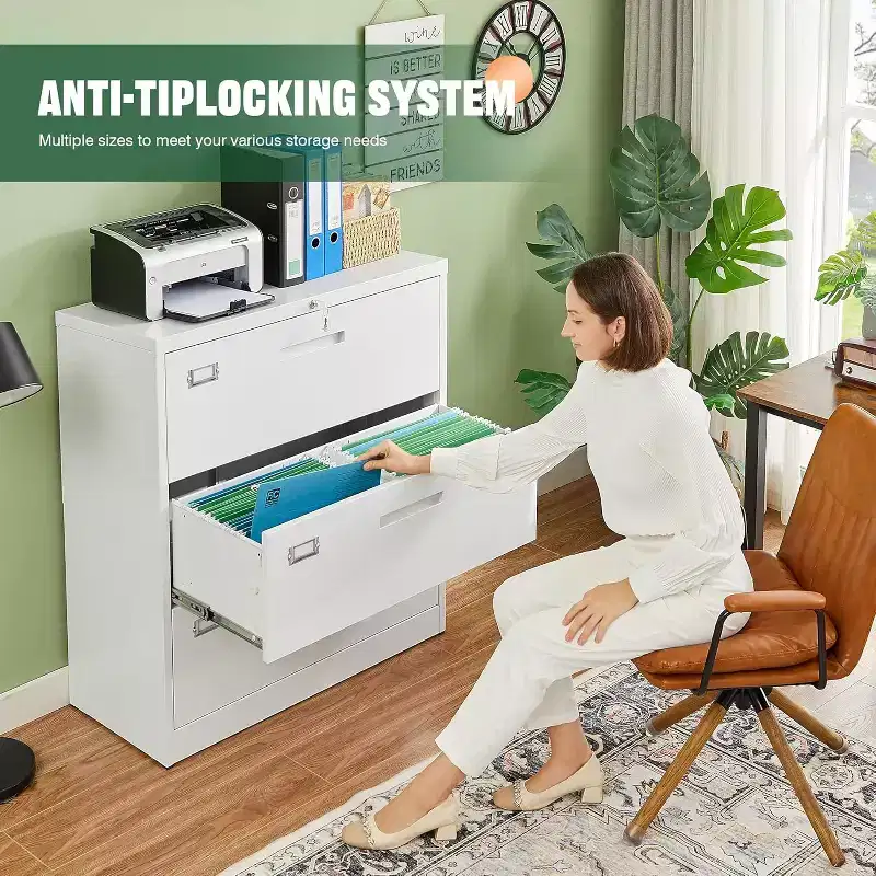 BALHAM TRADE-3 Drawer Metal Filing Organization Office Cabinets with Lock Ideal for Home Office