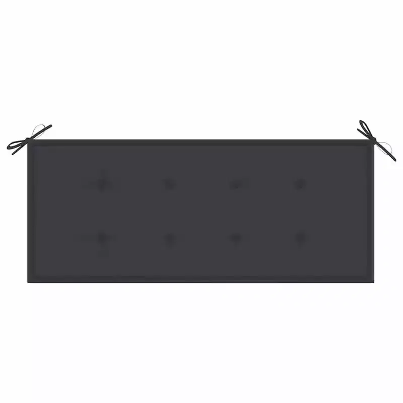 vidaXL Garden Bench Natural Bamboo Bamboo and Polyester Foldable
