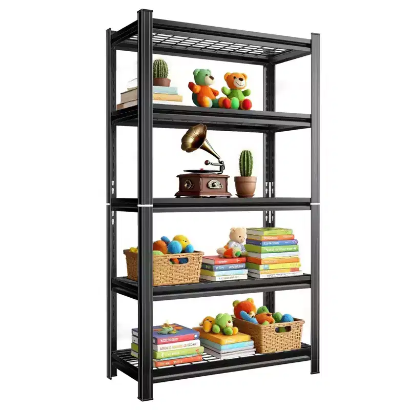 Heavy Duty 5-Tier Metal Shelving Unit – 2,000 lb Capacity, Adjustable Height