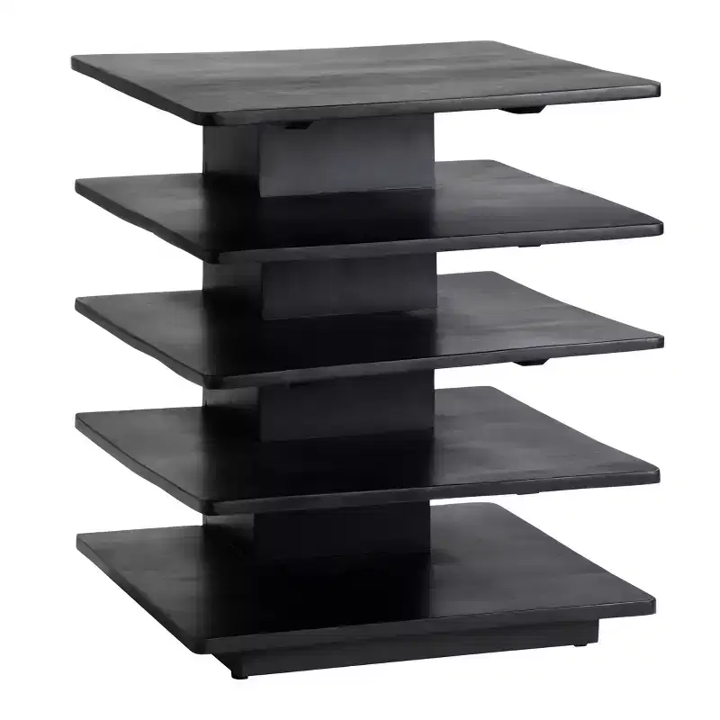 Crestview Collection Rectangle Black Solid Wood Accent_End Table