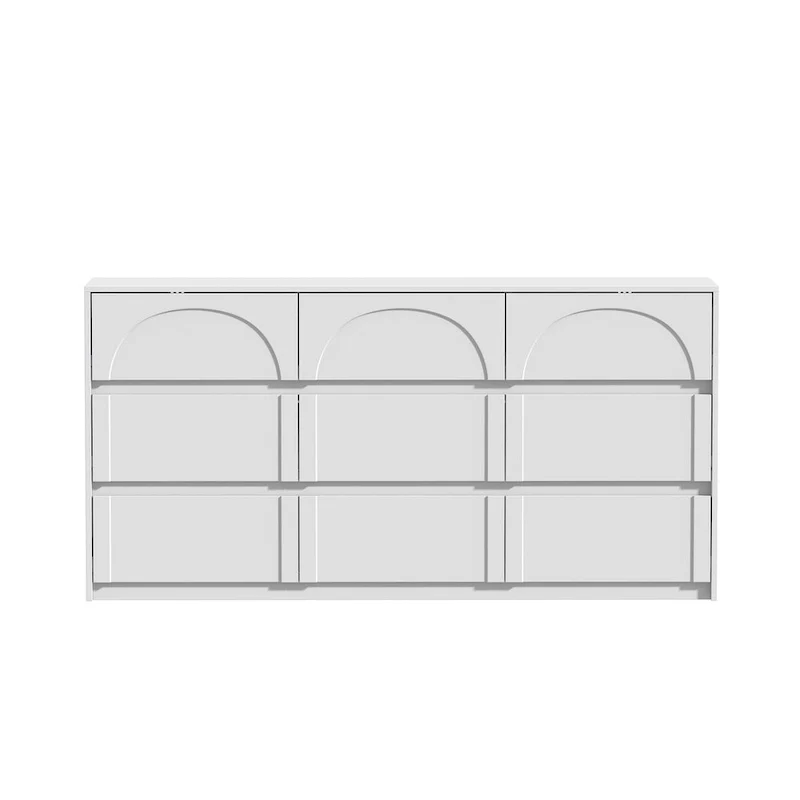Versatile White Storage Unit - Perfect for Bedroom, Kitchen, and Living Room Use