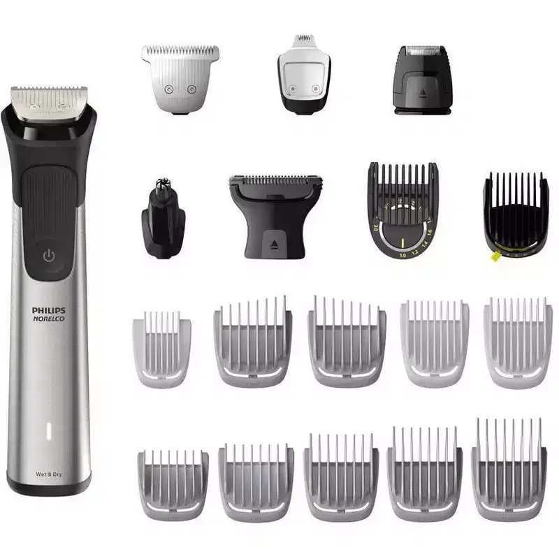 Philips Norelco Multigroom 9000 Men's Rechargeable Electric Trimmer - MG9510/60 - 21pc: Body And Facial Hair, Battery Powered, For All Hair Types
