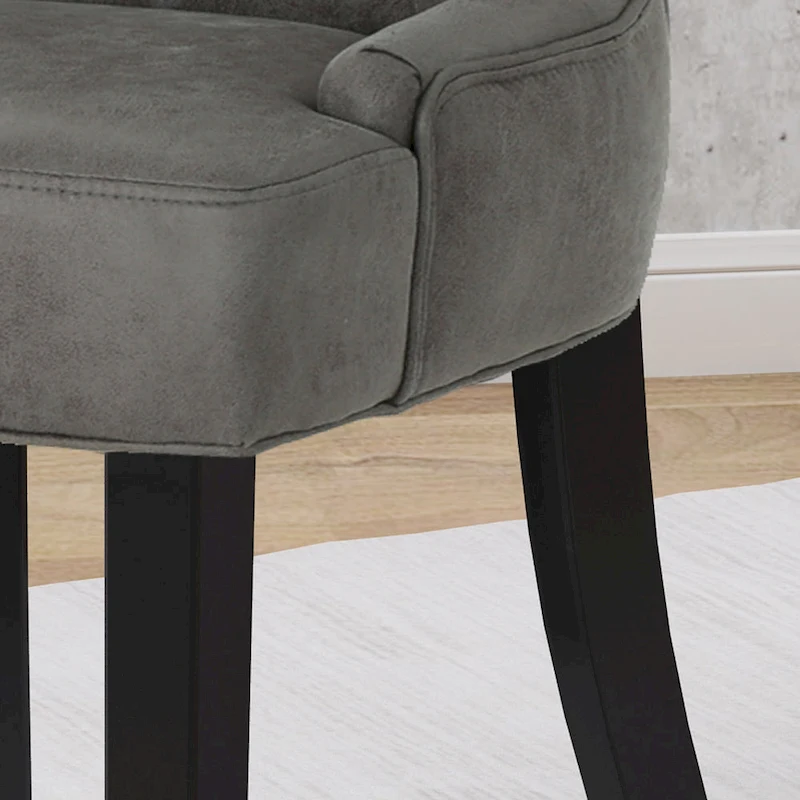 Hayden Traditional Microfiber Dining Chairs (Set of 2) by Christopher Knight Home