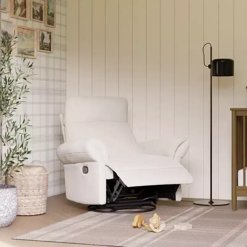 Recliner and Swivel Glider with Adjustable Headrest and Armrests