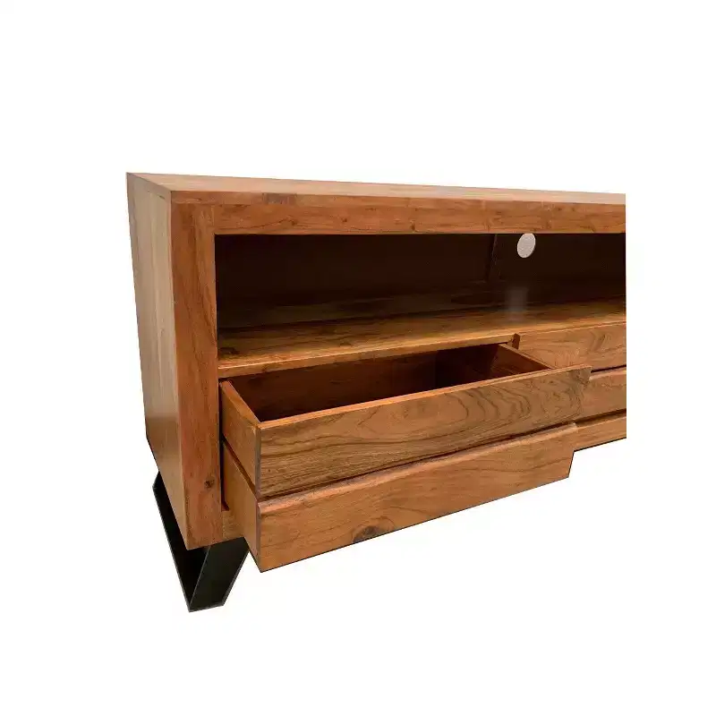 Live Edge Cabinet TV Stand for TVs up to 65