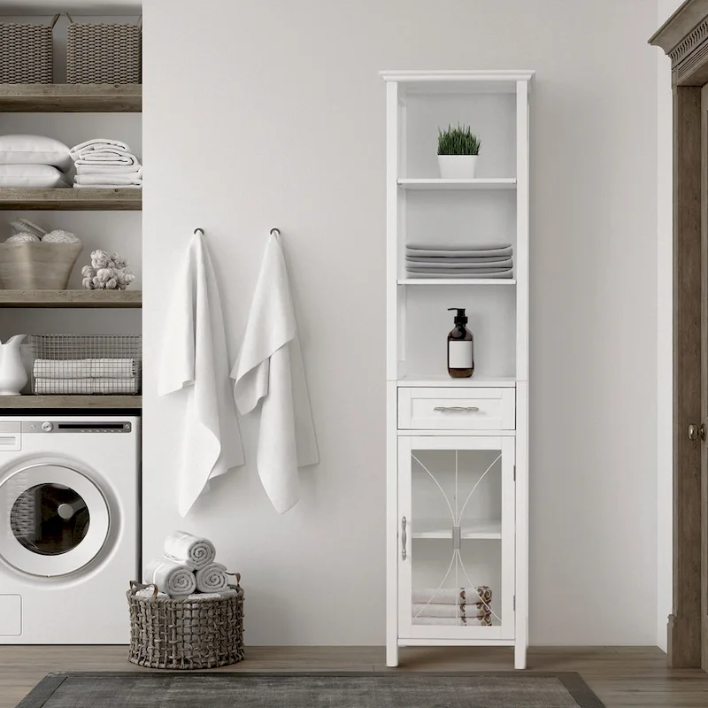 Teamson Home Delaney Multifunctional Linen Tower