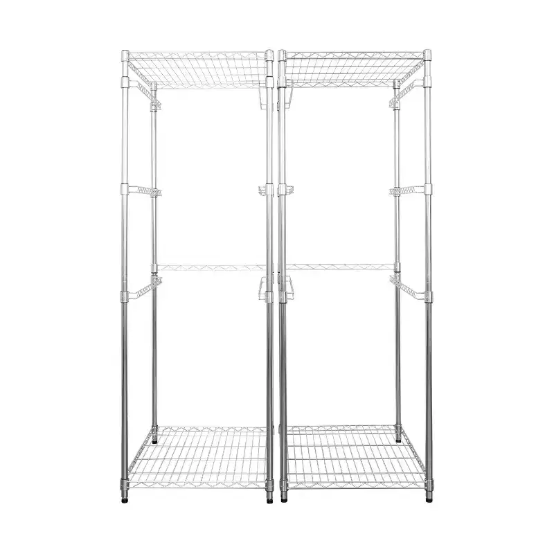 27 Gallon Storage Bin Rack – 2 Pack, Freestanding Garage & Basement Organizer