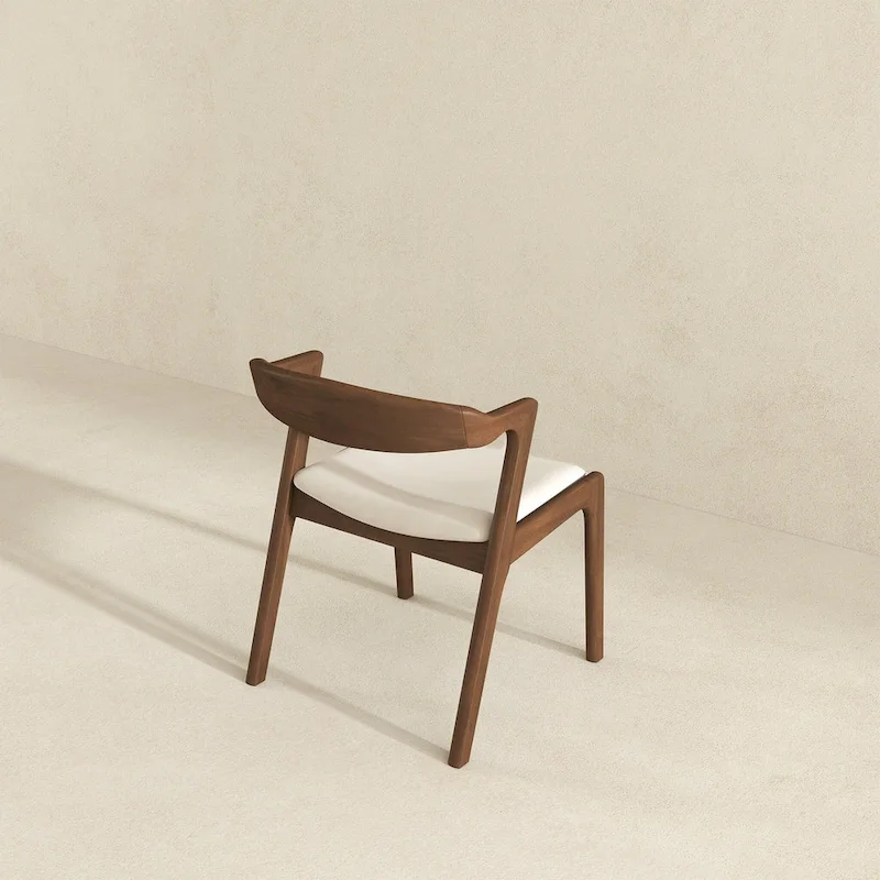 Solid Wood Cream Dining Chair (Set Of 2)