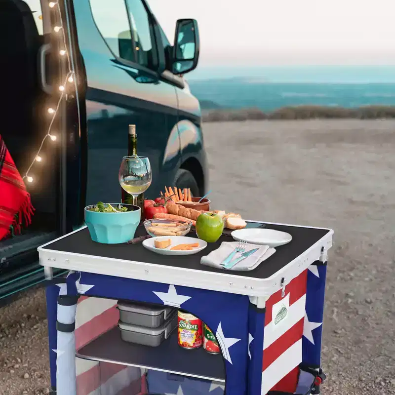 Multi-Color Folding Outdoor Camping Table, Single
