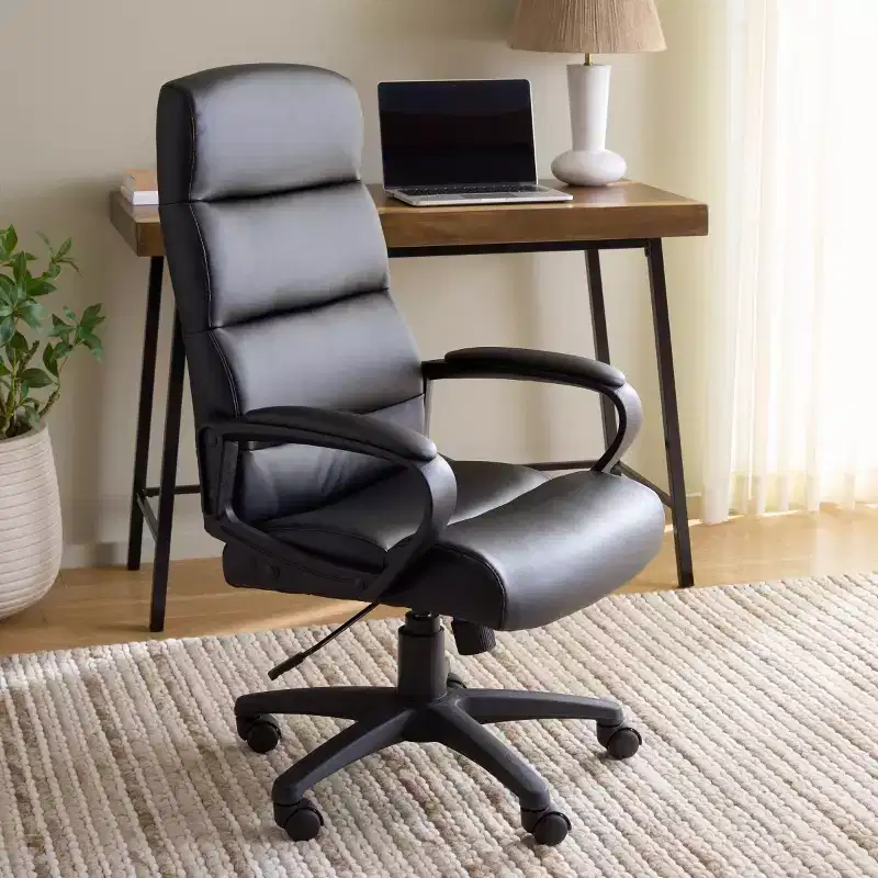 Victoria Adjustable Desk Chair - Black - SEI