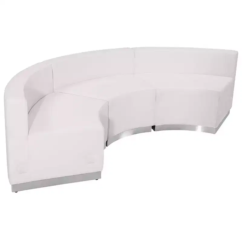 Flash Furniture HERCULES Alon Series LeatherSoft Reception Configuration, 3 Pieces