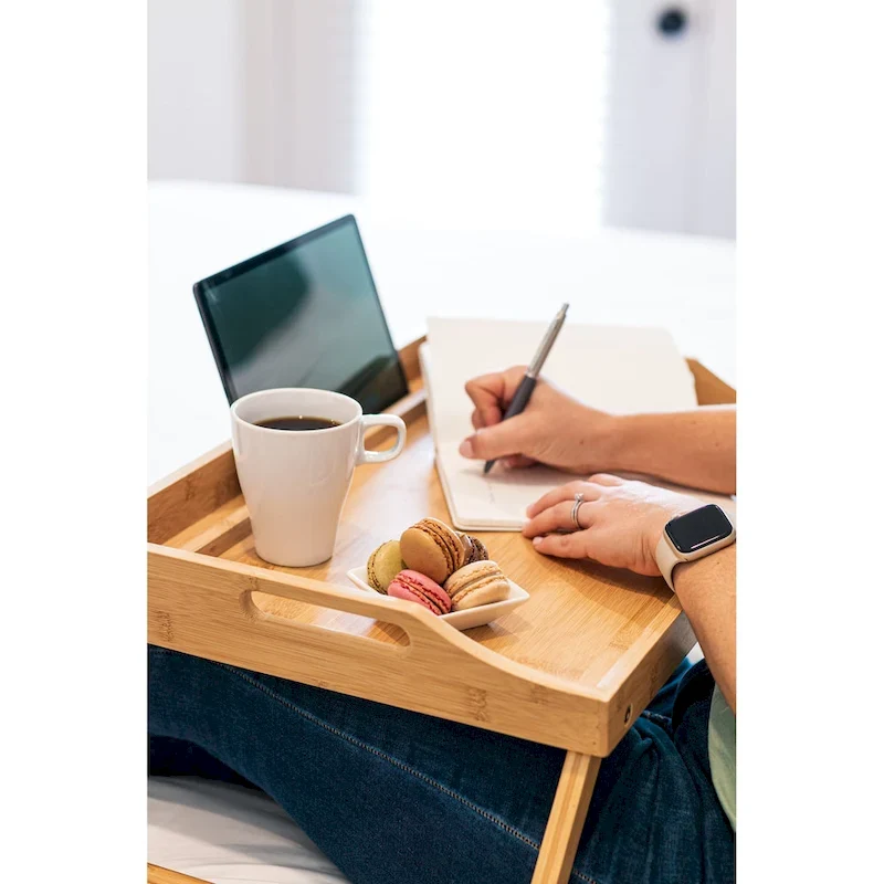 Rossie Home Medium Media Bed Tray with tablet and phone holder