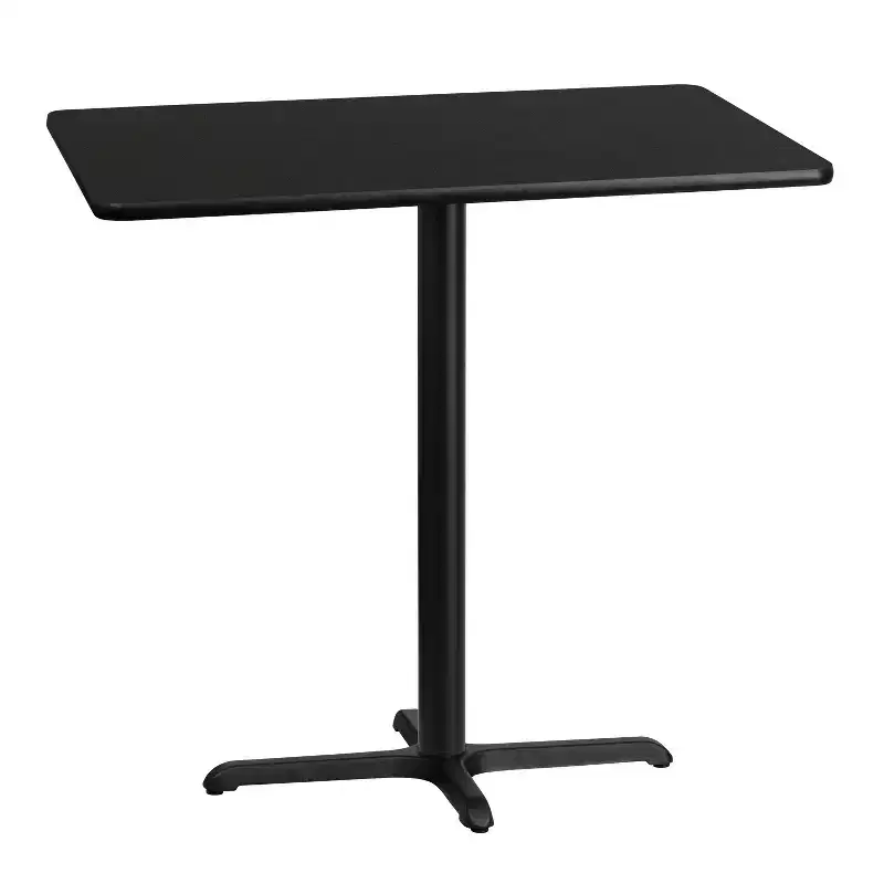 Emma and Oliver 30x42 Rectangular Laminate Bar Table with 23.5x29.5 Base
