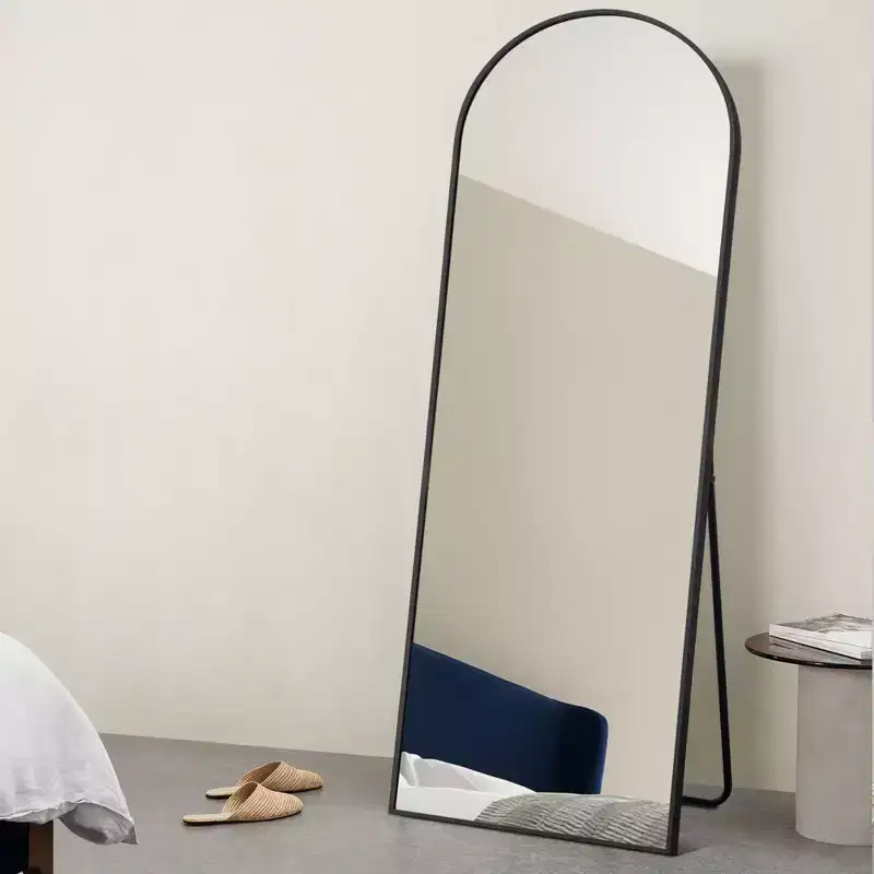 Arch Full Length Mirror - Metal Frame, Freestanding or Wall-Mount, 71