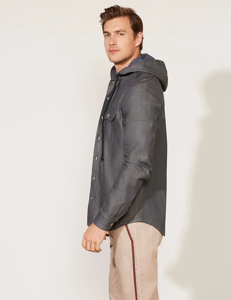 Hooded Shirt Jacket