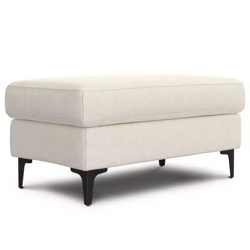 WyndenHall Lana Mid-Century Ottoman Performance Fabric