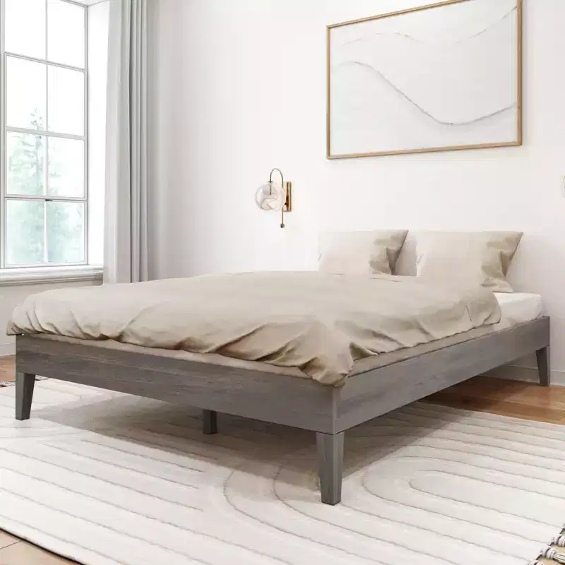 Plank+Beam Solid Wood Queen Platform Bed Frame