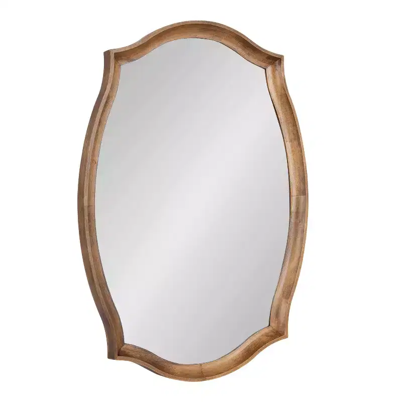 Kate & Laurel All Things Decor 24x34 Hatherleigh Scallop Wall Mirror