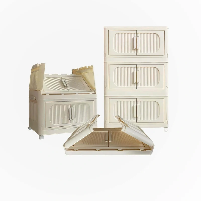 19.69 Side Wide Folding Storage Cabinet