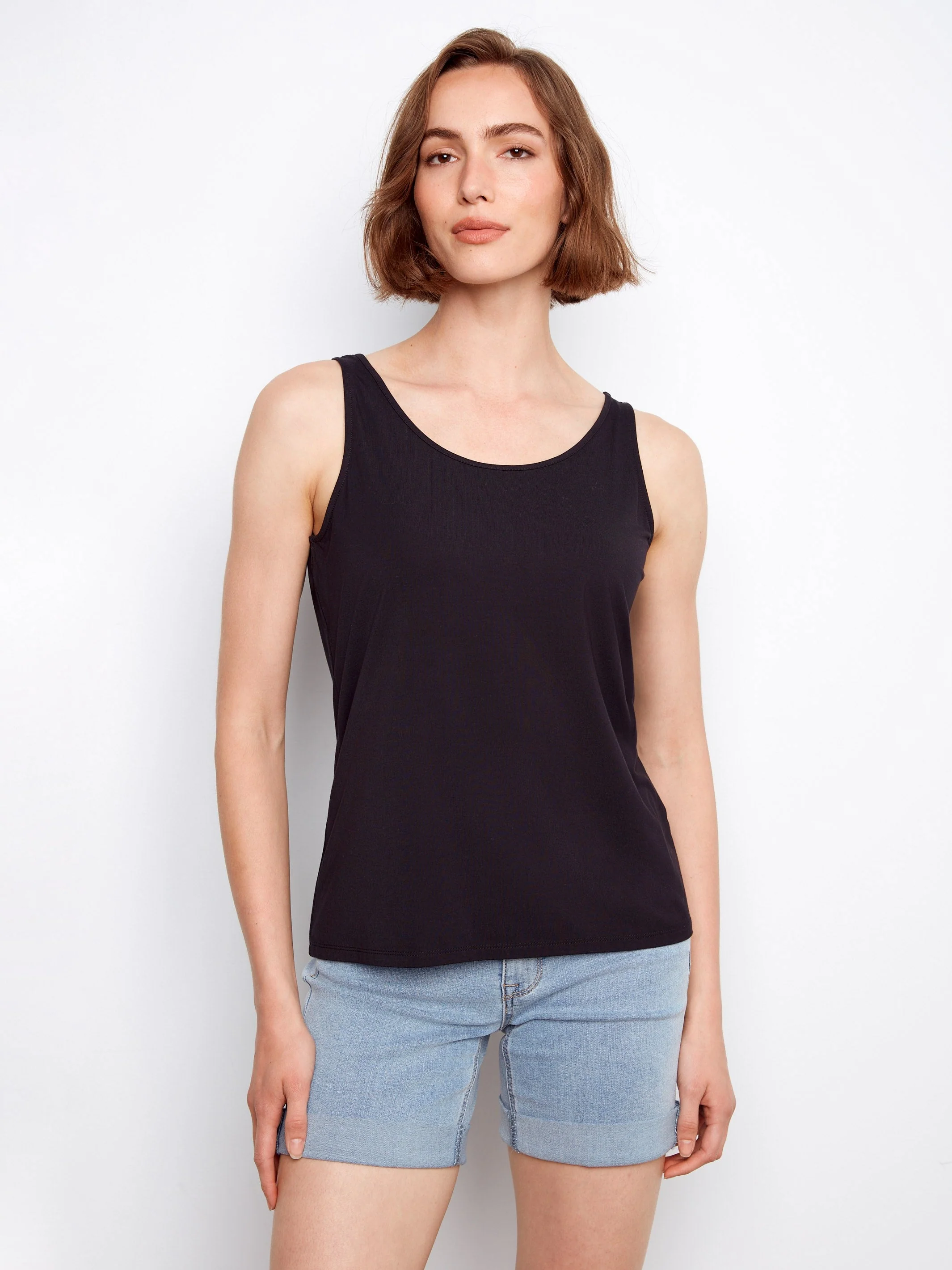 Reversible Soft Fabric Cami - Black