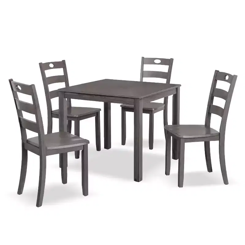 HOMES: Inside + Out 5pc Danca Transitional Square Dining Table Set