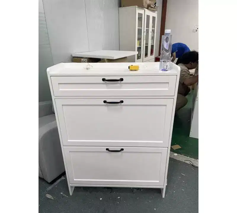 Shoe Cabinet with 2 Doors and 1 Drawer