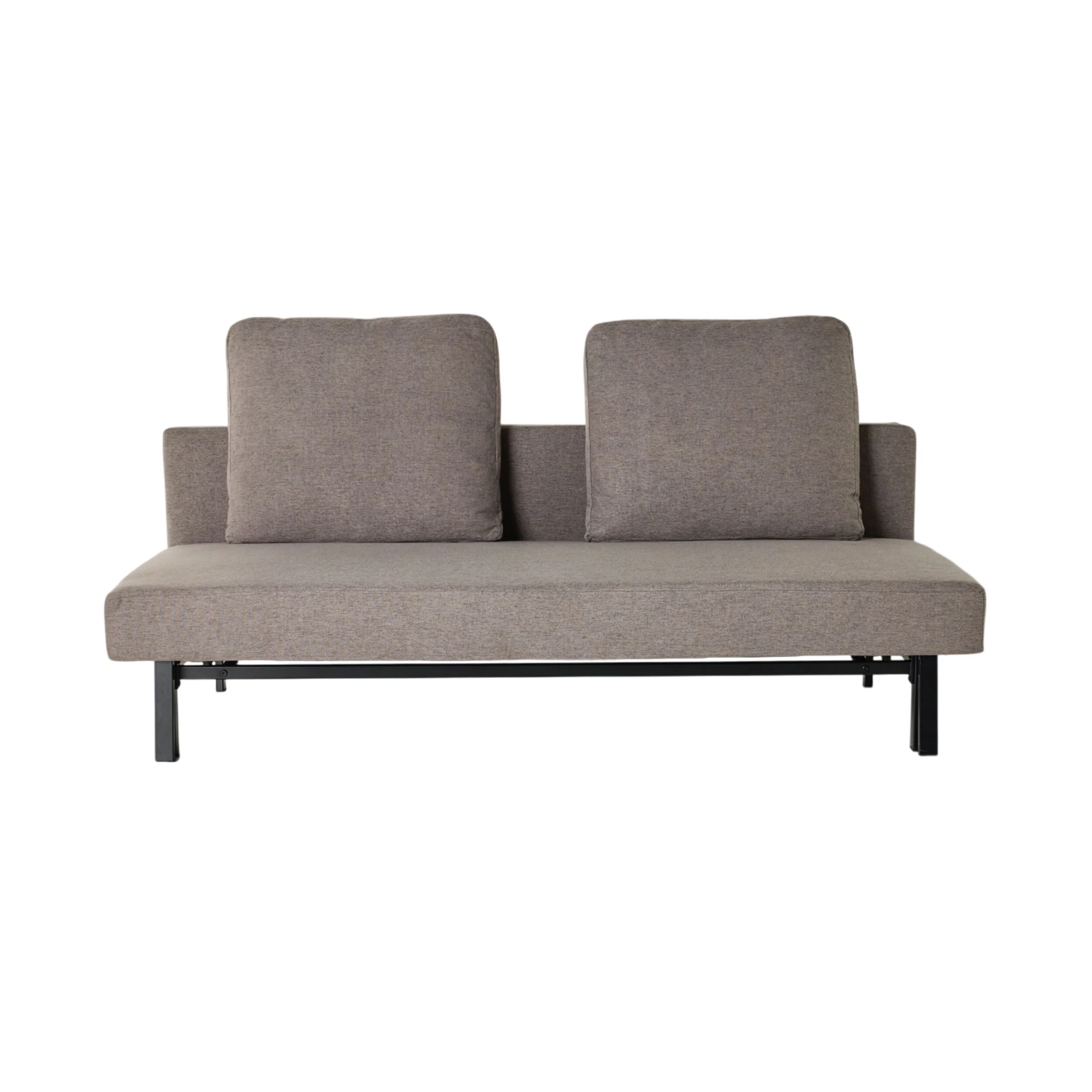 Flip-Down Sofa Bed Pebble Grey Polyester