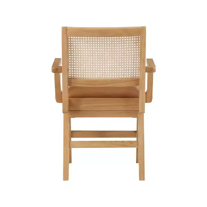 Meridian Furniture,Abby Vegan Leather Dining Arm Chair, Set of 2