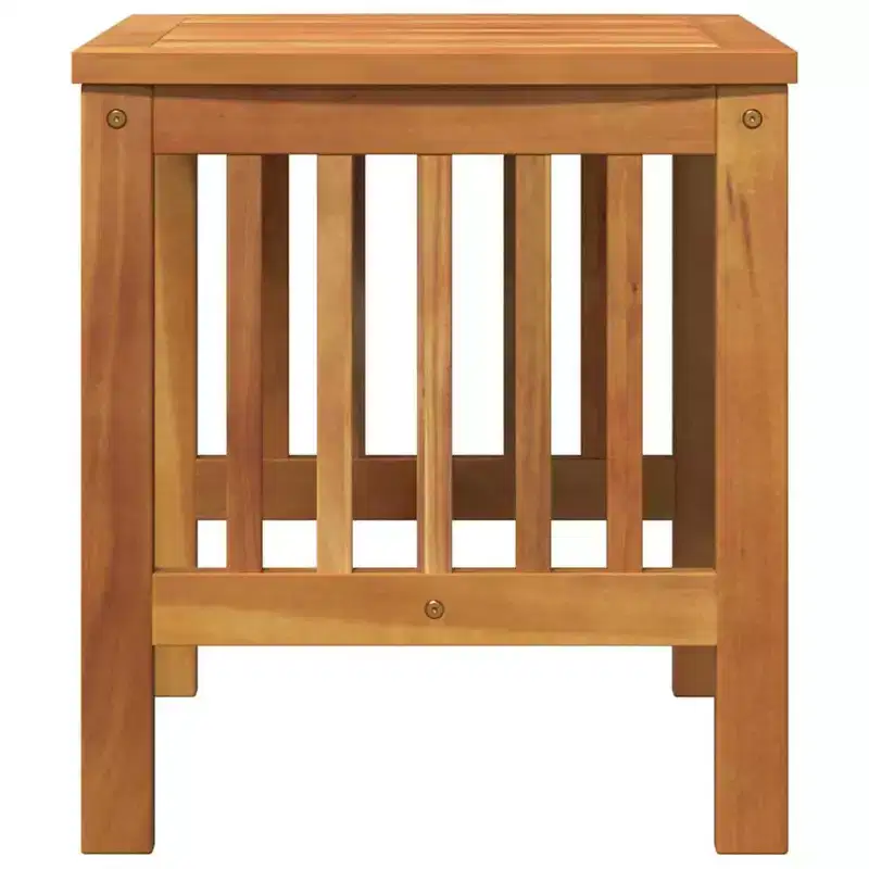 vidaXL Side Table Oil Natural Solid Acacia Wood