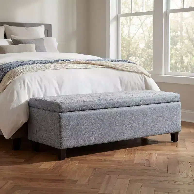 Christopher Knight Home Glouster Velvet Upholstered Storage Ottoman